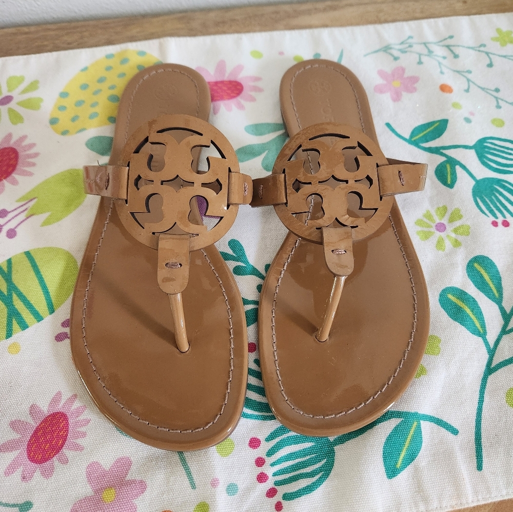 Tory Burch Patent Miller Sandals